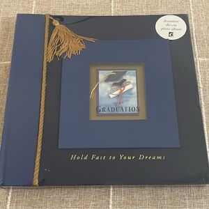 new 12” Graduation Scrapbook Photo Memory Album “Hold Fast To Your Dreams”